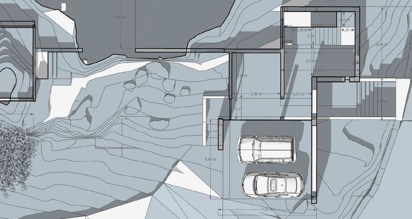 Plano 3 de Calle Abeto — Chalet de obra nueva de 466 m² con piscina infinity en Los Robles · Torrelodones
