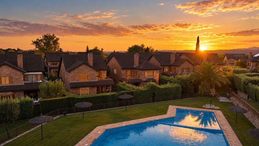 Chalet Levitt con jardín privado y piscina — 330 m² en El Pinar-Punta Galea · Las Rozas - imagen 3