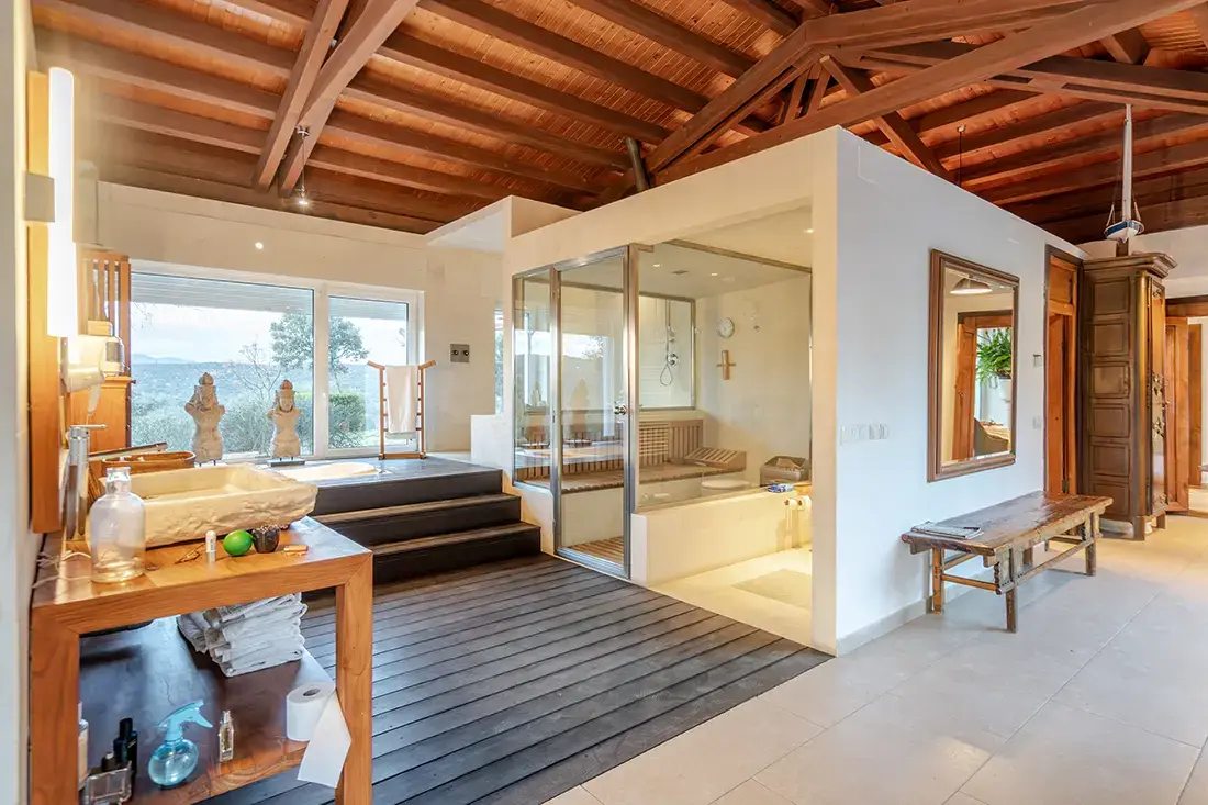 Finca de lujo de 30 ha estilo balinés con piscina infinity · Aldea del Fresno - imagen 18