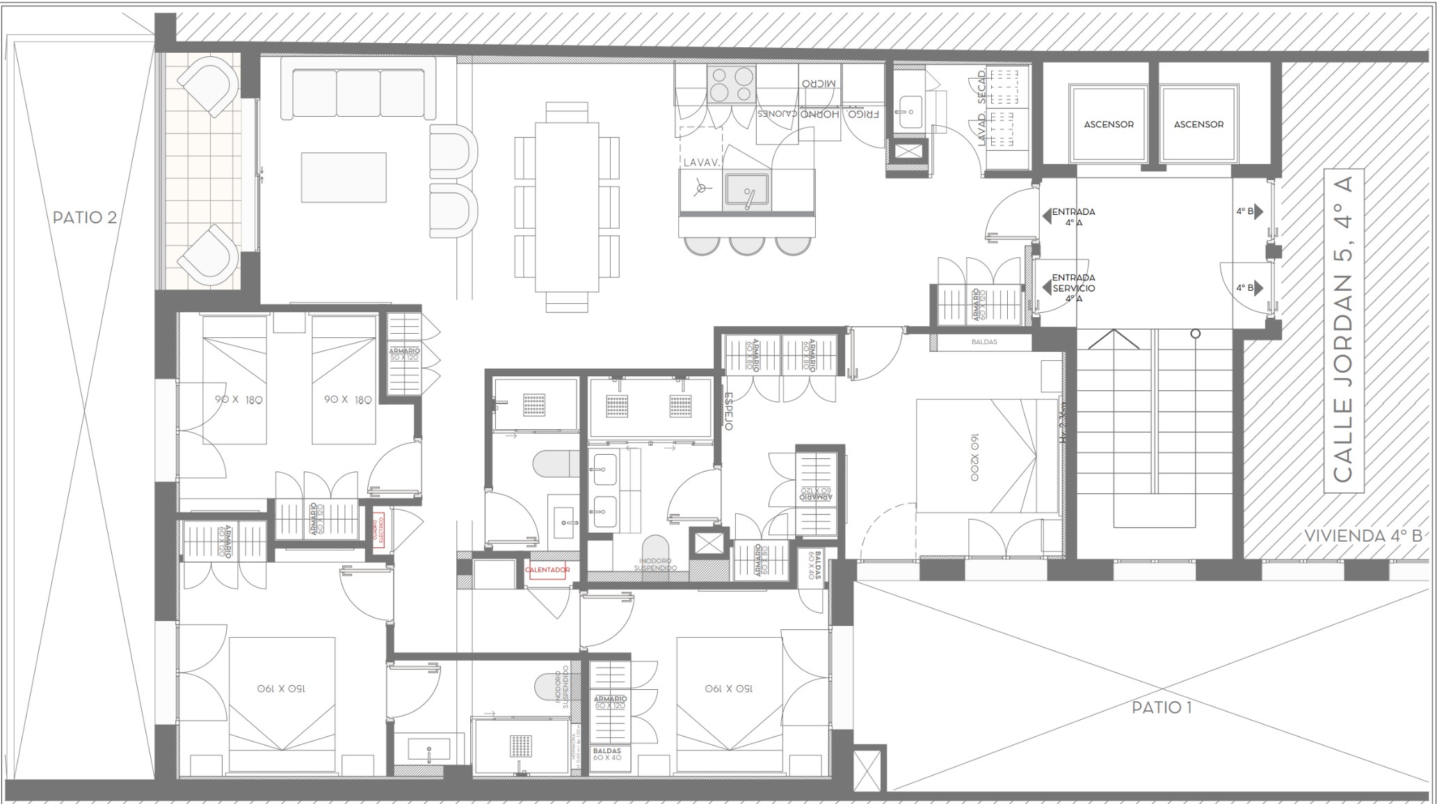 Jordán, 5 — Piso amueblado de 184 m² con terraza, parking y trastero en Trafalgar - imagen 12